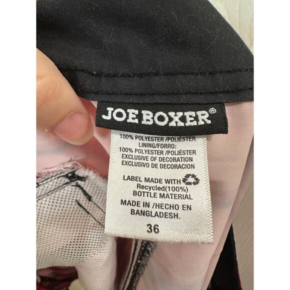 Joe Boxer Red/Orange Camo Stripes Quick Dry Board Shorts Swim Trunks 36 " EUC - Picture 8 of 10